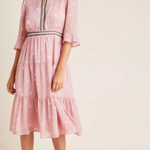 New with Tags! Gal Meets Glam Finley Tiered Midi Ruffle Dress